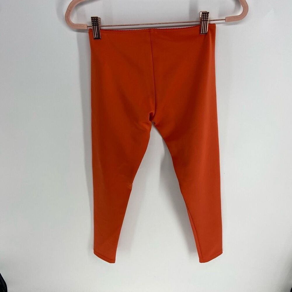 Elisabetta Franchi Women's Orange Stretch Leggings Italian 40 - Picture 6 of 11